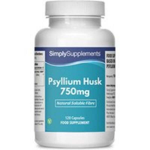 Psyllium Husk 750mg (120 Capsules)