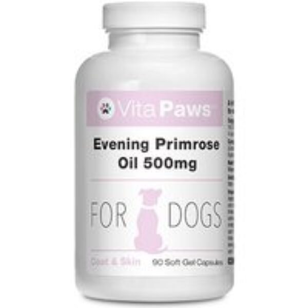 Evening Primrose Oil 500mg Dogs (90 Soft Gel Capsules)