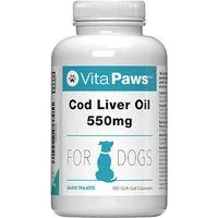 Cod Liver Oil Dogs 550mg (180 Soft Gel Capsules)
